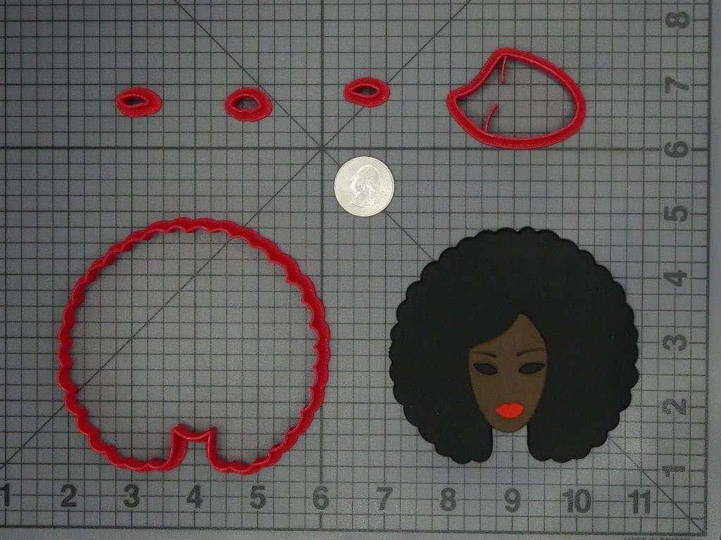 Afro Woman 266-C947 Cookie Cutter Set