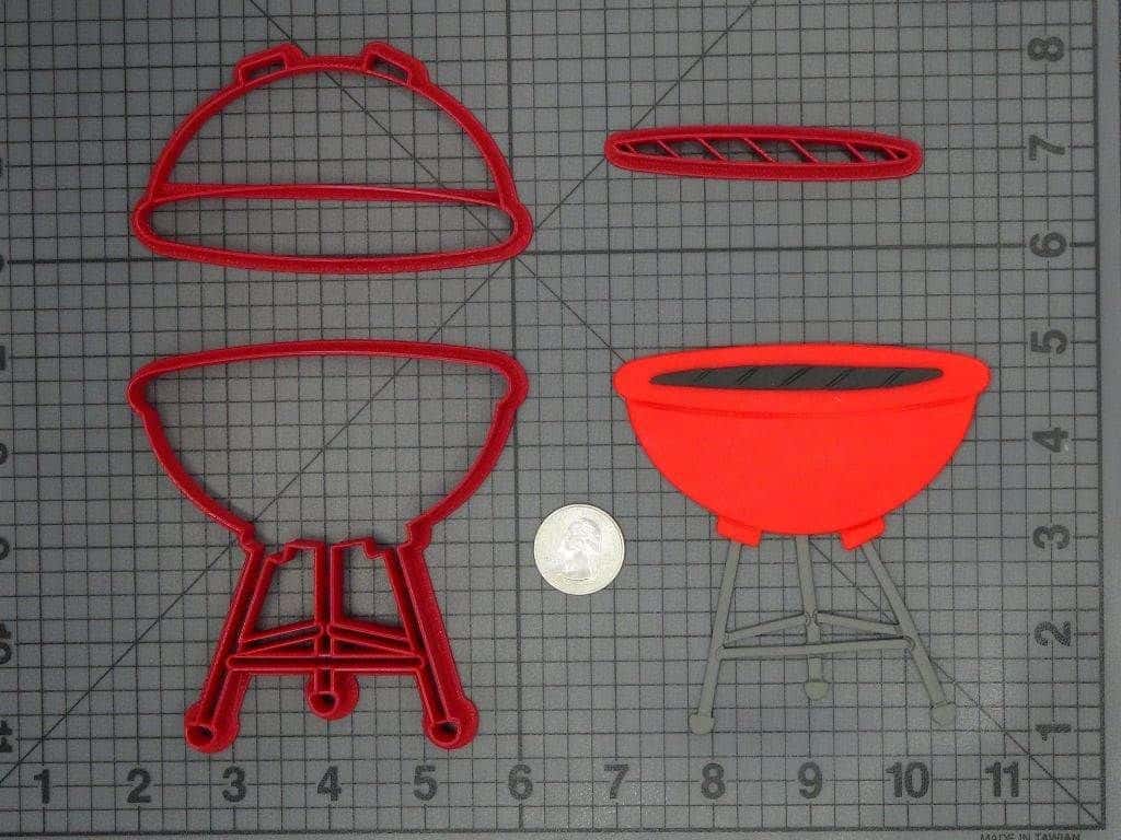 BBQ Grill 266-C953 Cookie Cutter Set