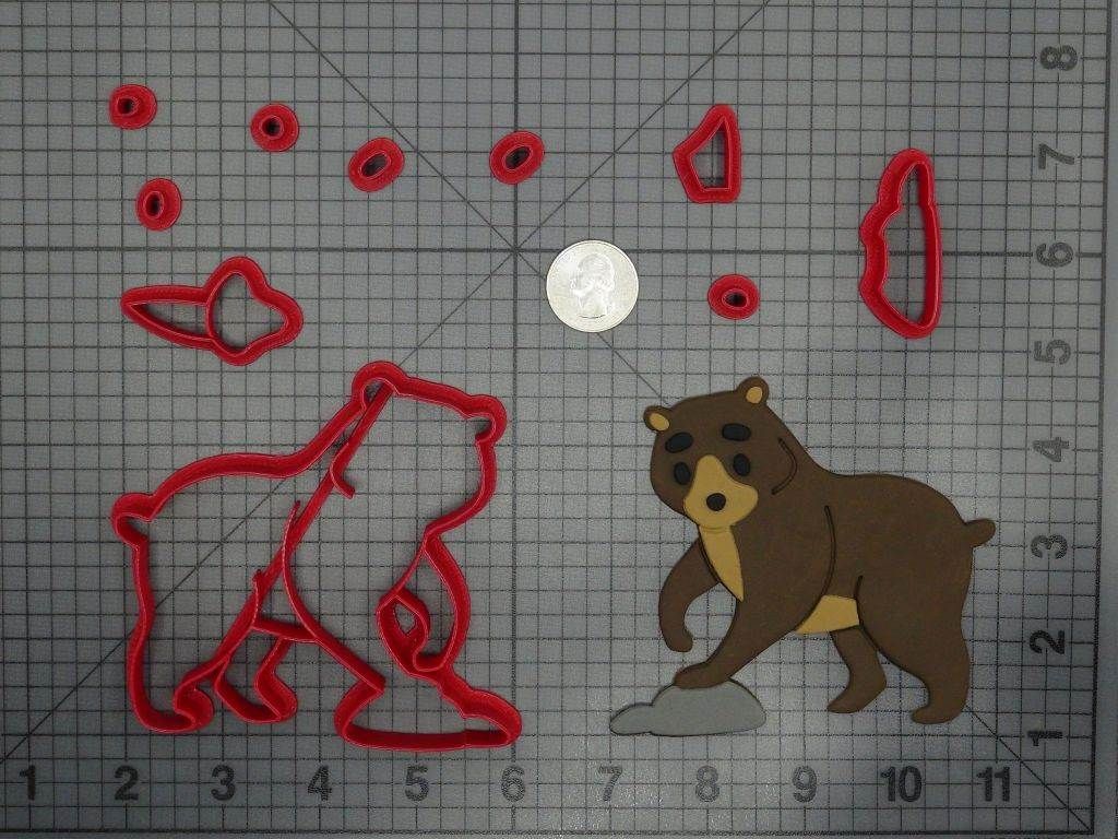 Bear on Rock 266-C980 Cookie Cutter Set