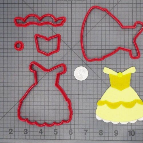 Beauty and the Beast - Belle Chibi Yellow Dress 266-C874 Cookie Cutter Set