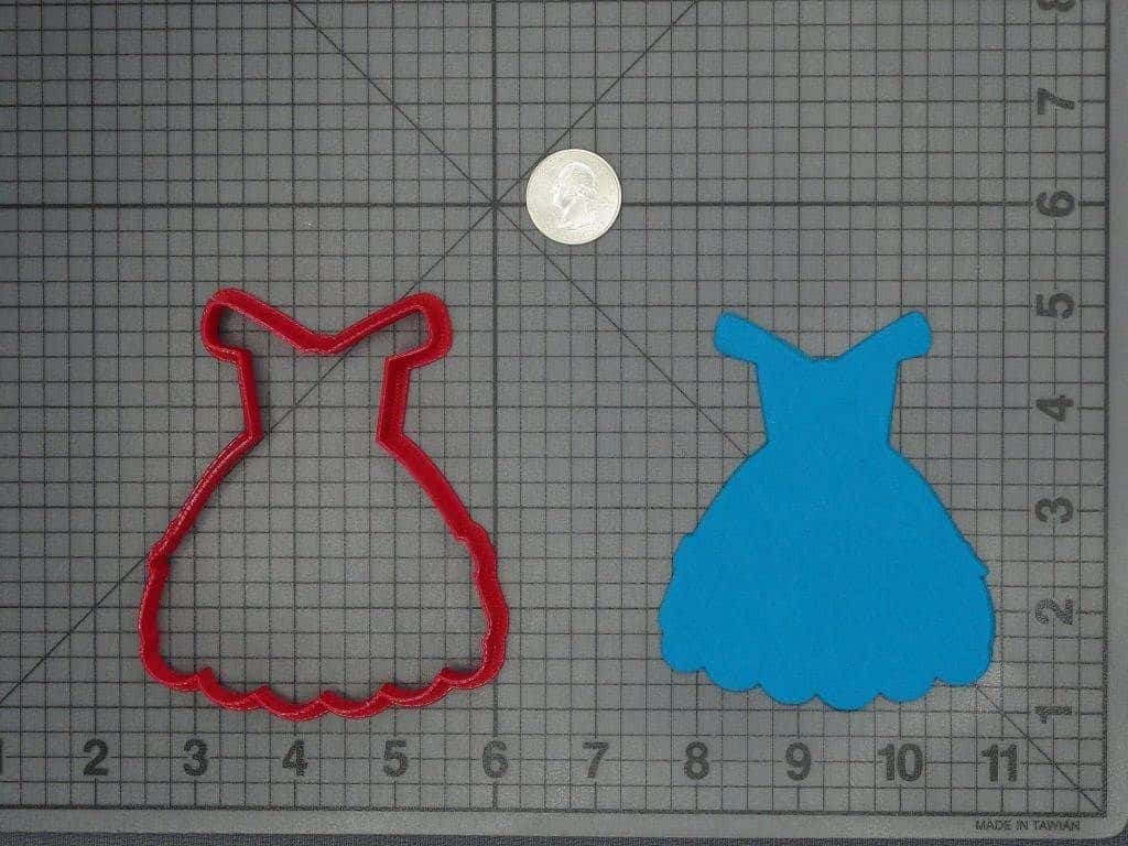 Beauty and the Beast - Belle Chibi Yellow Dress 266-C903 Cookie Cutter Silhouette