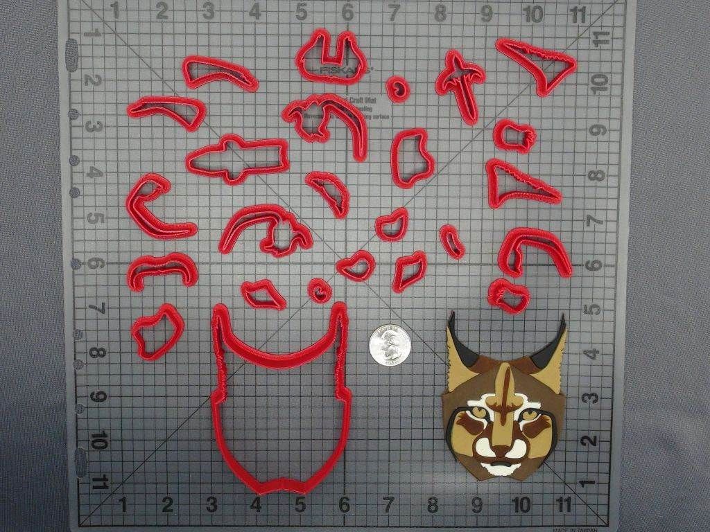 Bobcat Face 266-D022 Cookie Cutter Set