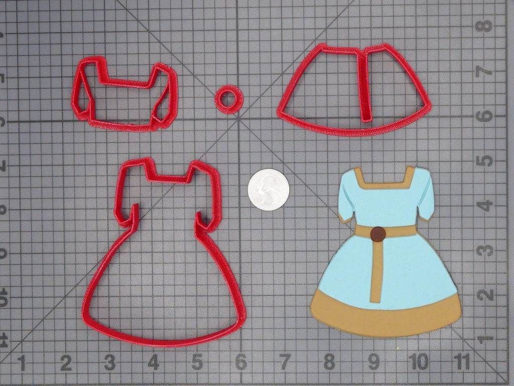 Brave - Merida Chibi Formal Dress 266-C876 Cookie Cutter Set