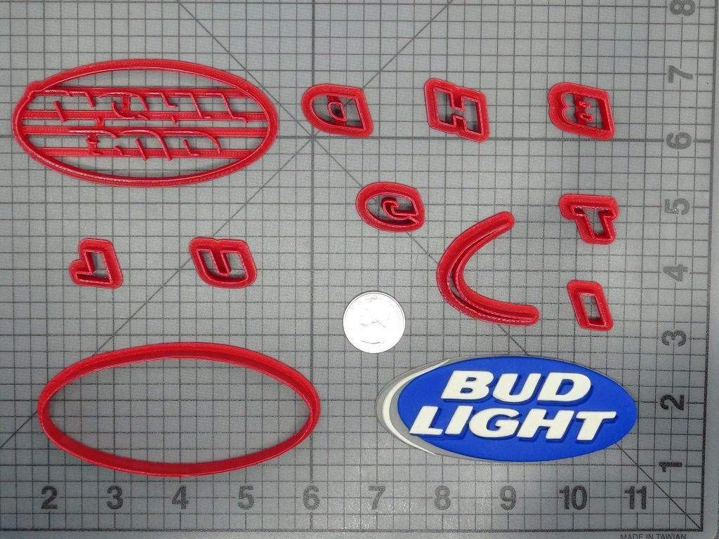 Bud Light Logo 266-D024 Cookie Cutter Set