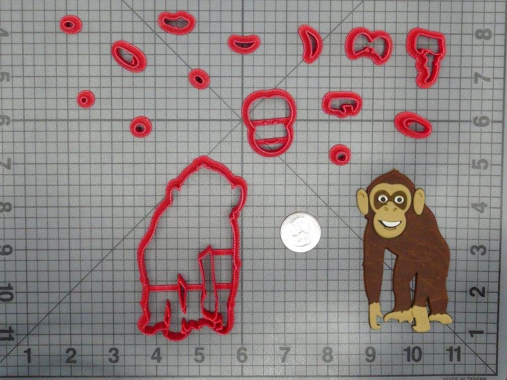 Chimpanzee Body 266-D026 Cookie Cutter Set