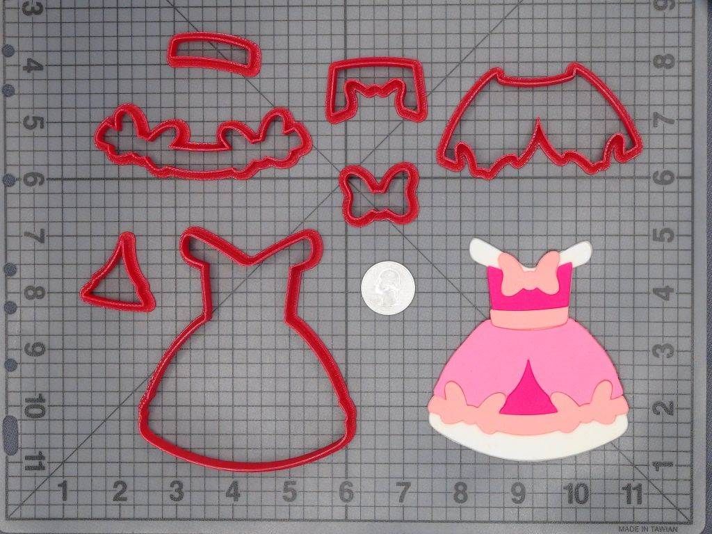 Cinderella Chibi Pink Dress 266-C879 Cookie Cutter Set