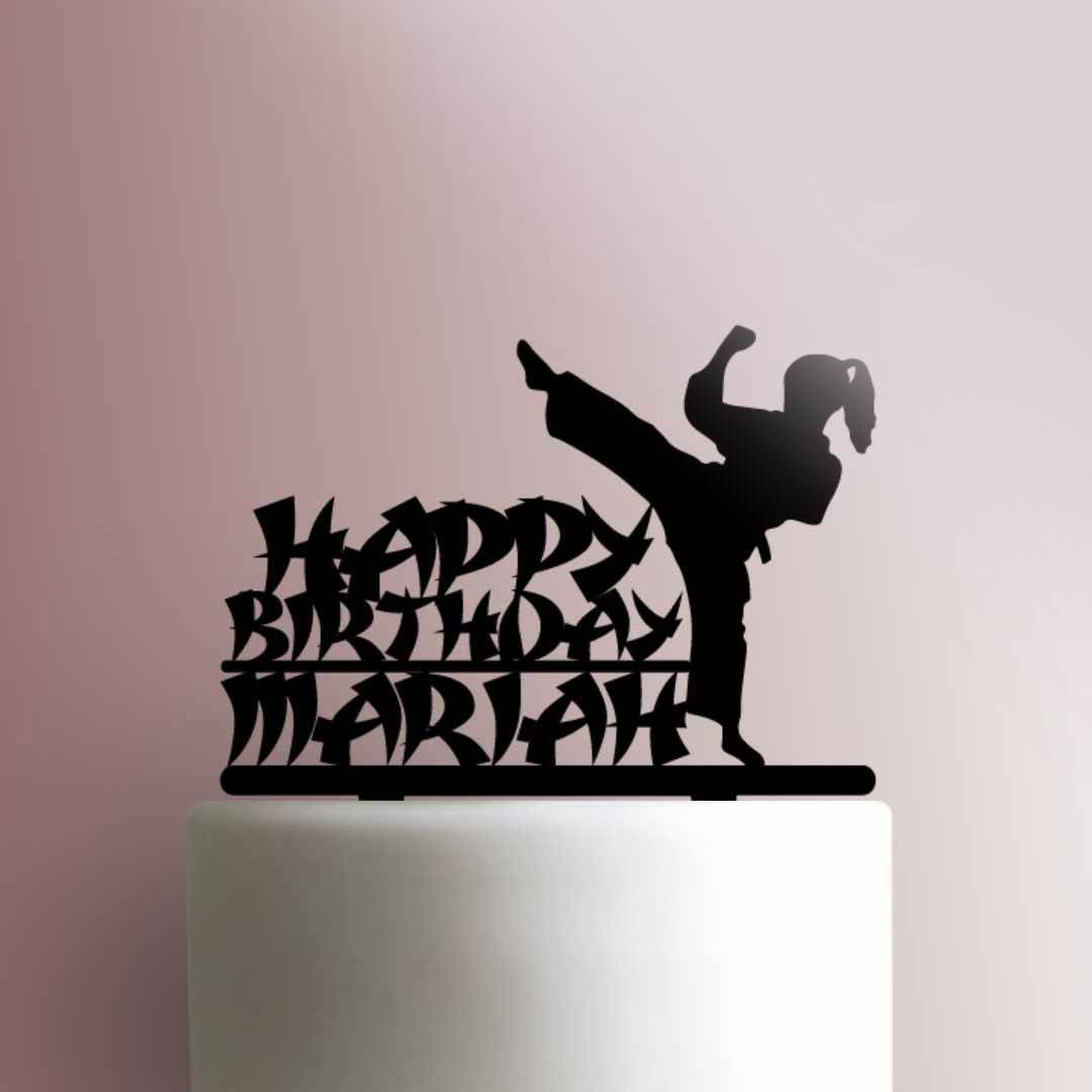 Custom Karate Happy Birthday 225-867 Cake Topper