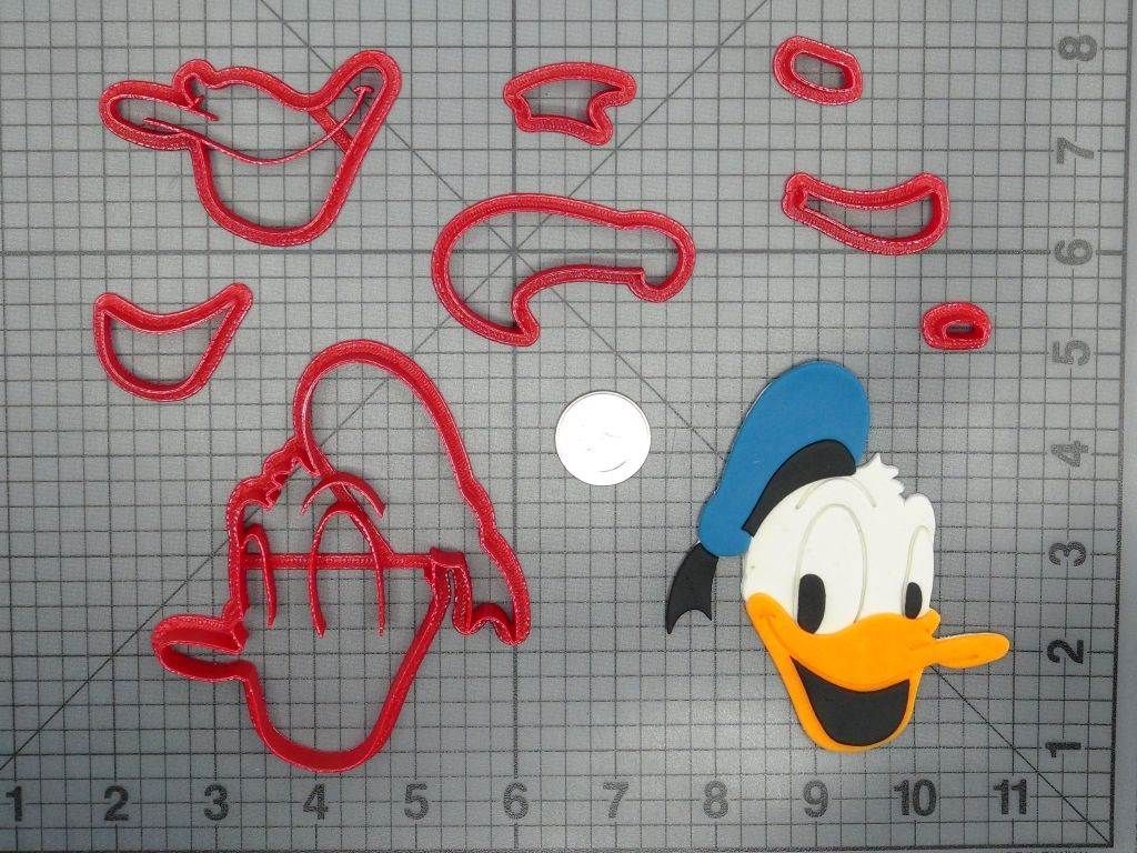Donald Duck Head 266-D033 Cookie Cutter Set