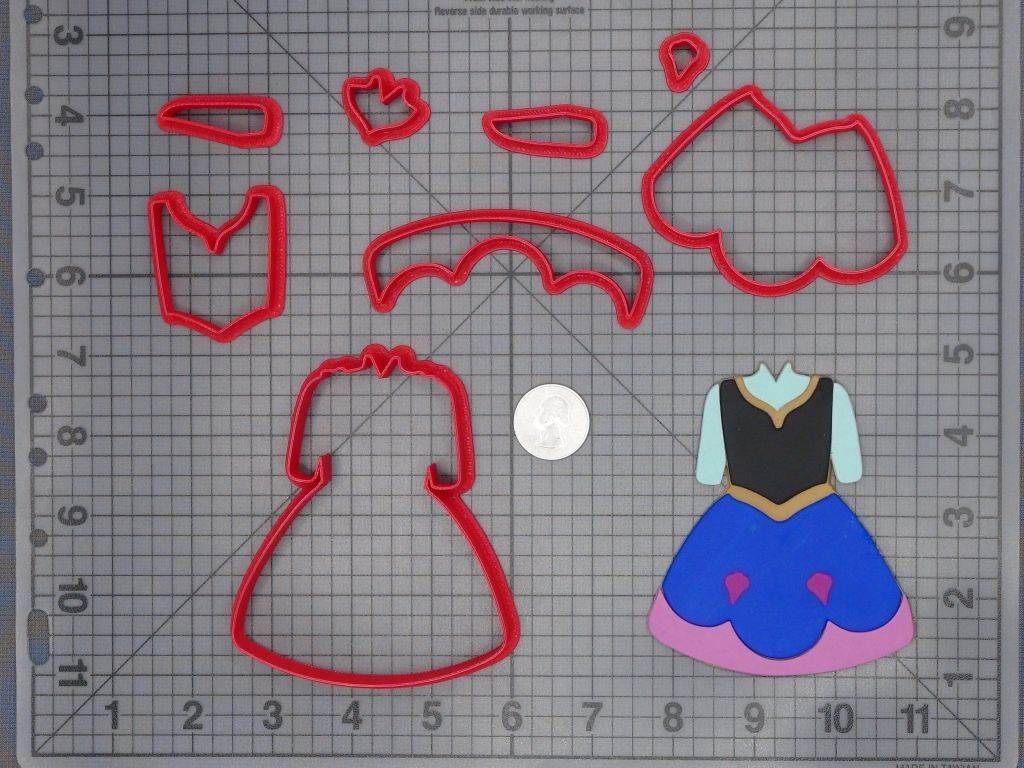 Frozen - Anna Chibi Casual Dress 266-C880 Cookie Cutter Set