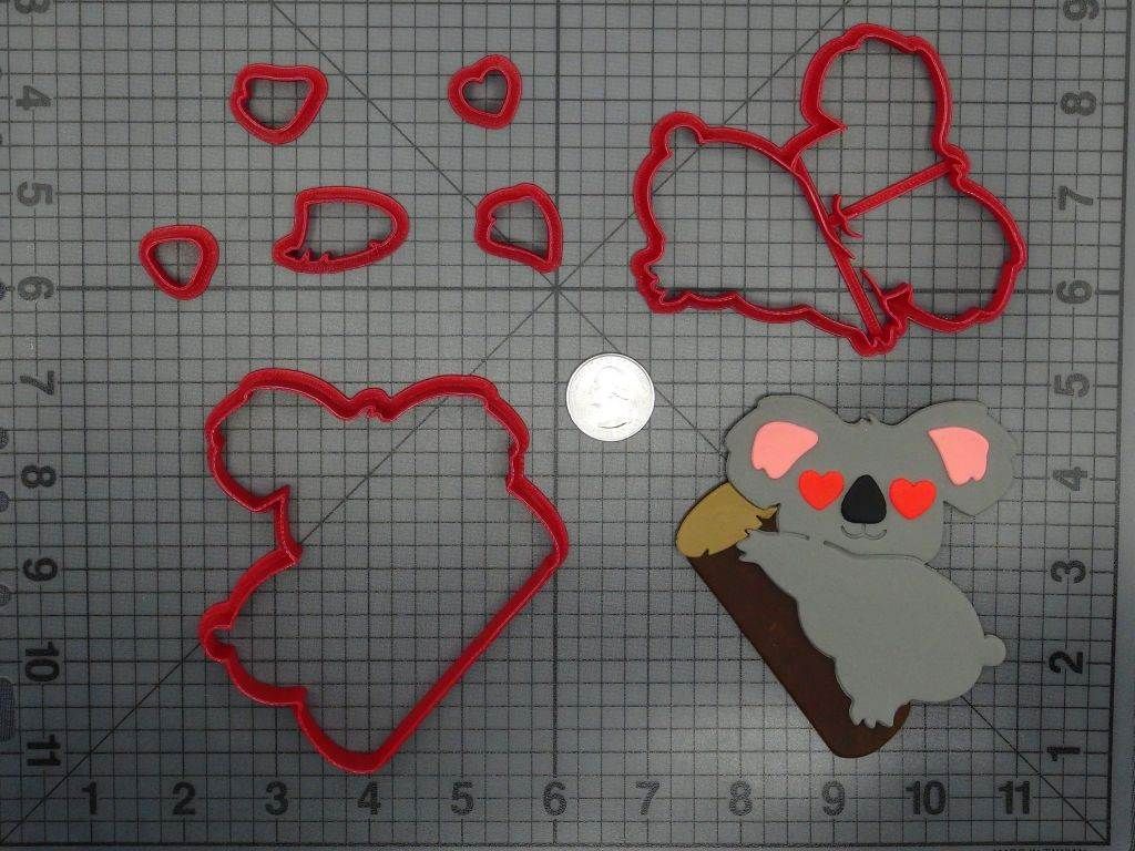 Heart Eye Koala 266-C984 Cookie Cutter Set
