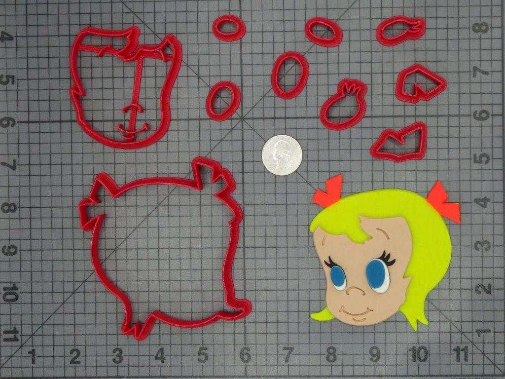 How the Grinch Stole Christmas - Cindy Lou Who Head 266-C906 Cookie Cutter Set