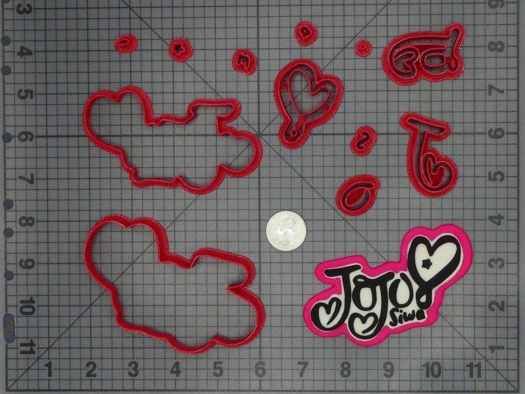 Jojo Siwa Signature Logo 266-C928 Cookie Cutter Set