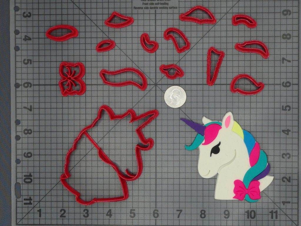 Jojo Siwa - Unicorn Head 266-C929 Cookie Cutter Set