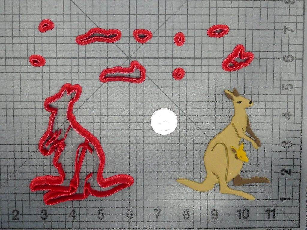 Kangaroo and Joey Body 266-D038 Cookie Cutter Set