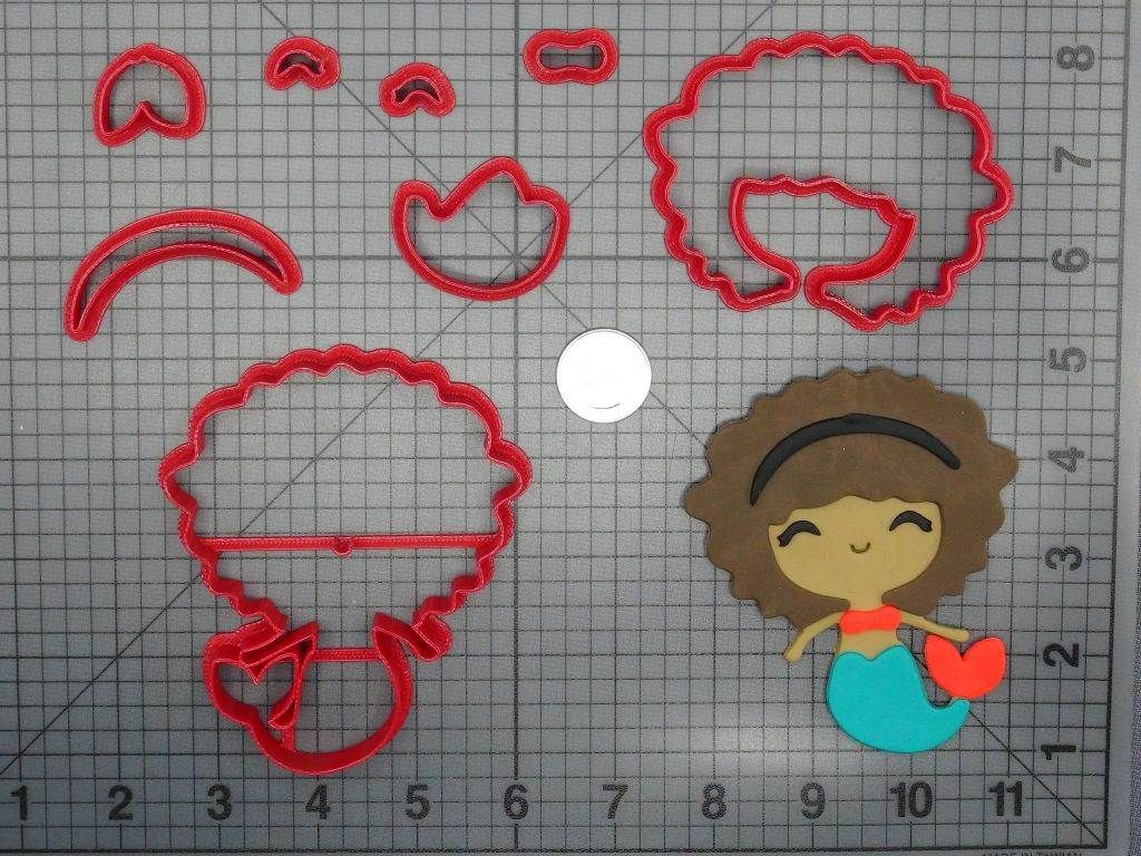 Mermaid Body 266-D042 Cookie Cutter Set