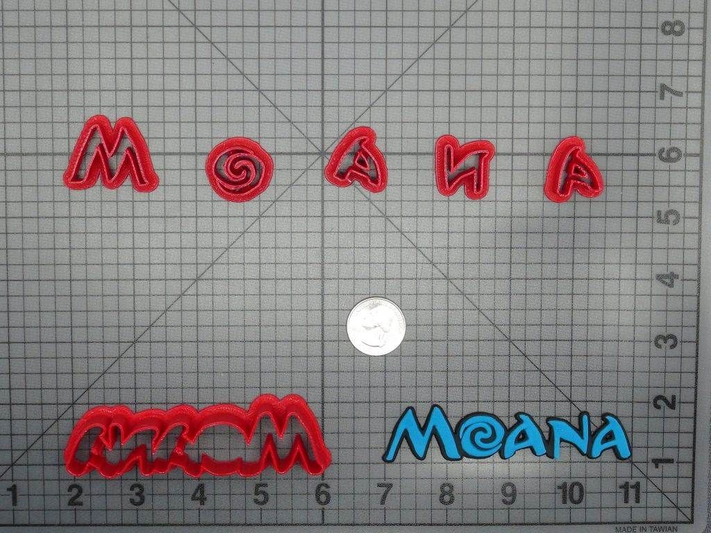 Moana Logo 266-D043 Cookie Cutter Set