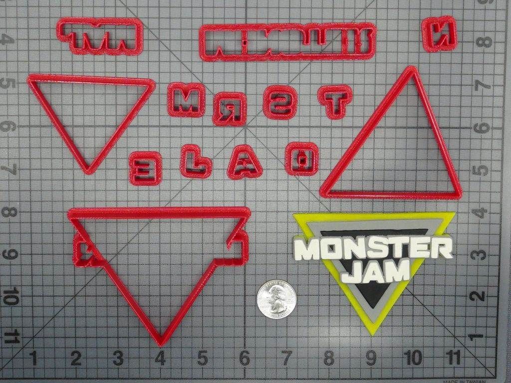 Monster Jam Logo 266-D044 Cookie Cutter Set