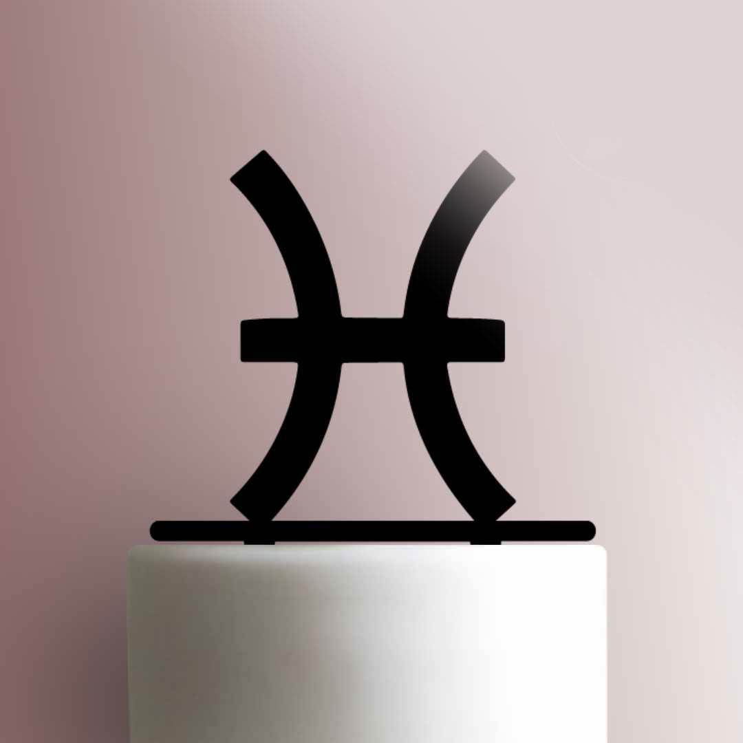 Pisces Zodiac Symbol 225-813 Cake Topper