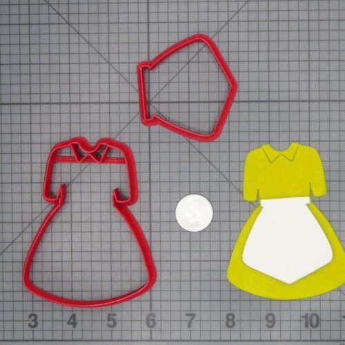 Princess and the Frog - Tiana Chibi Waitress Dress 266-C888 Cookie Cutter Set