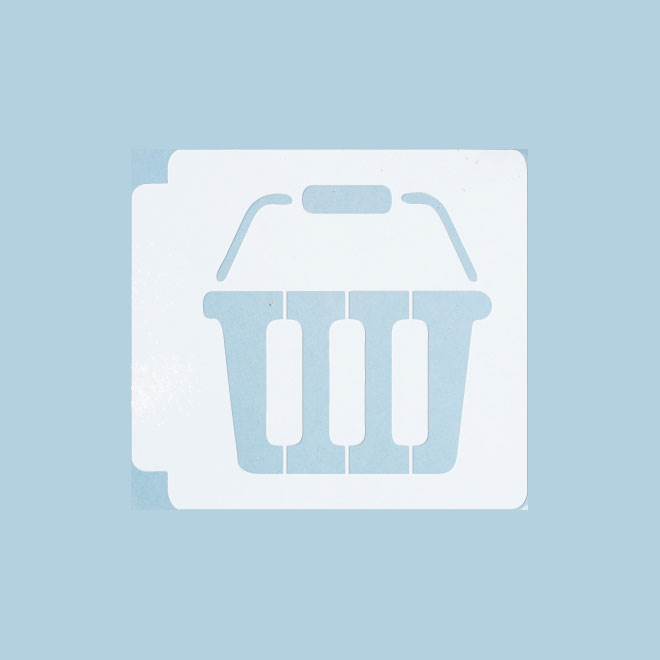 Shopping Basket 783-B764 Stencil