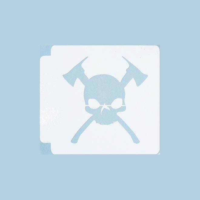Skull and Axe 783-B450 Stencil