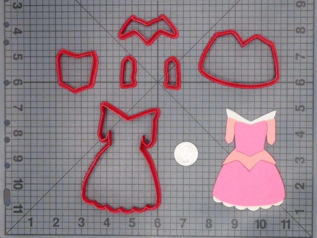 Sleeping Beauty - Aurora Chibi Color Changing Dress 266-C889 Cookie Cutter Set