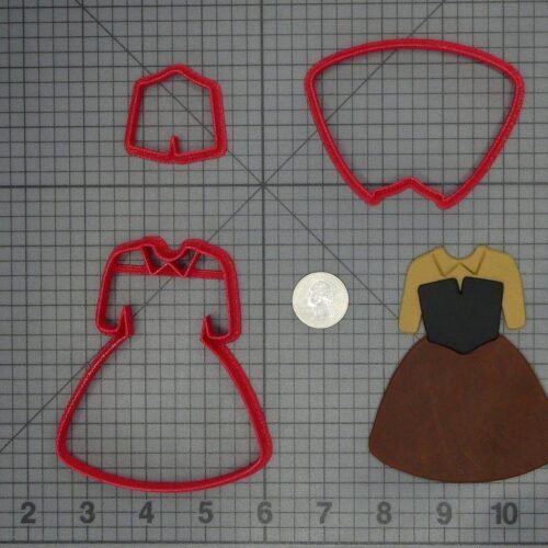 Sleeping Beauty - Chibi Briar Rose Dress 266-C890 Cookie Cutter Set
