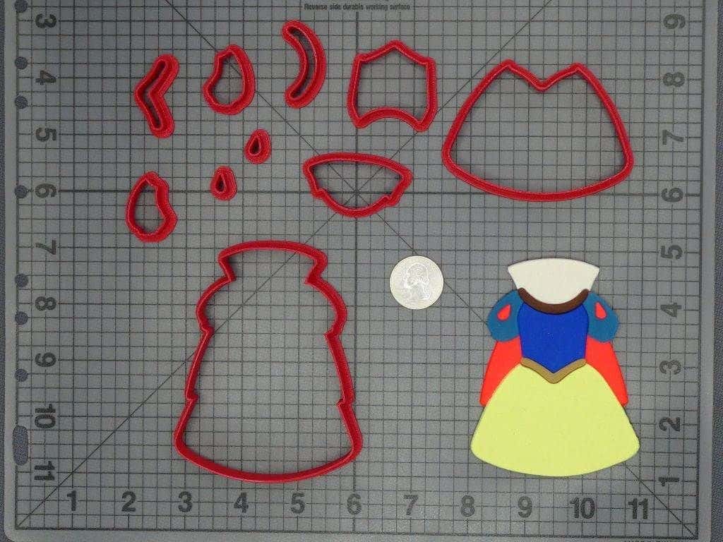 Snow White and the Seven Dwarfs - Snow White Chibi Maiden Dress 266-C891 Cookie Cutter Set