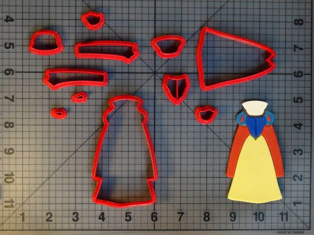 Snow White and the Seven Dwarfs - Snow White Maiden Dress 266-C714 Cookie Cutter Set
