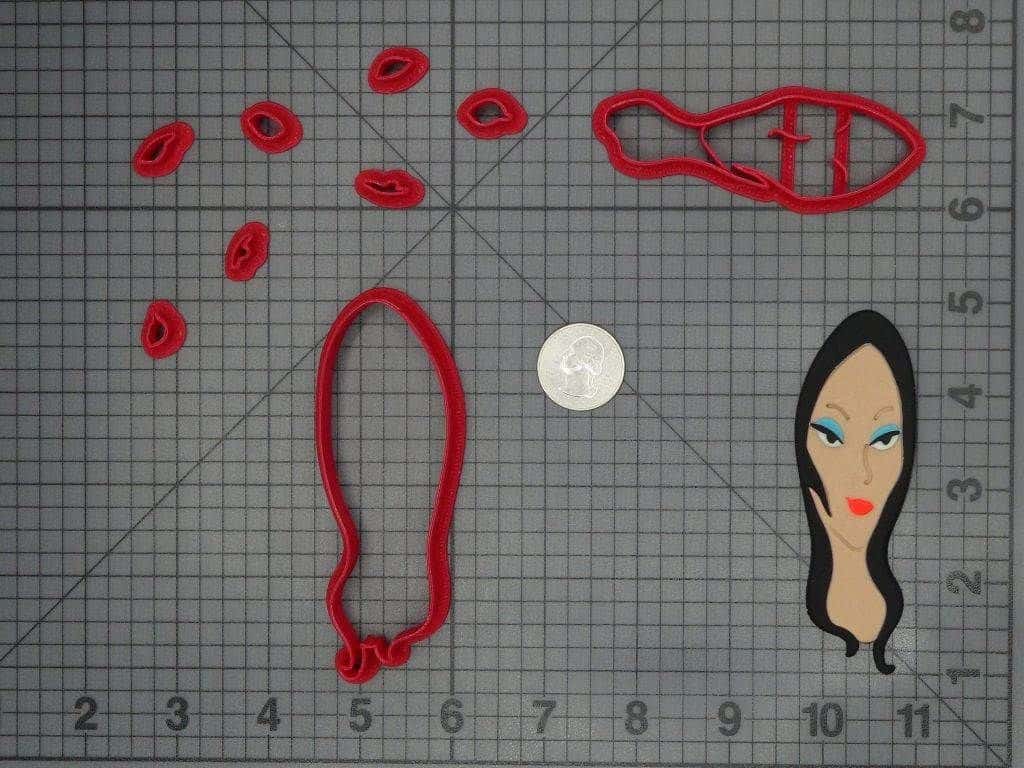 The Addams Family - Morticia Head 266-C943 Cookie Cutter Set