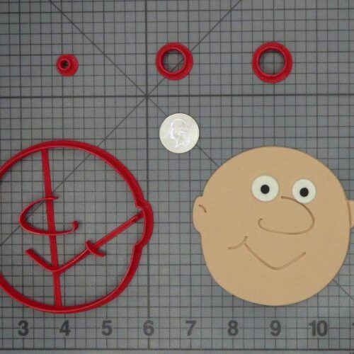 The Addams Family - Uncle Fester Head 266-C945 Cookie Cutter Set