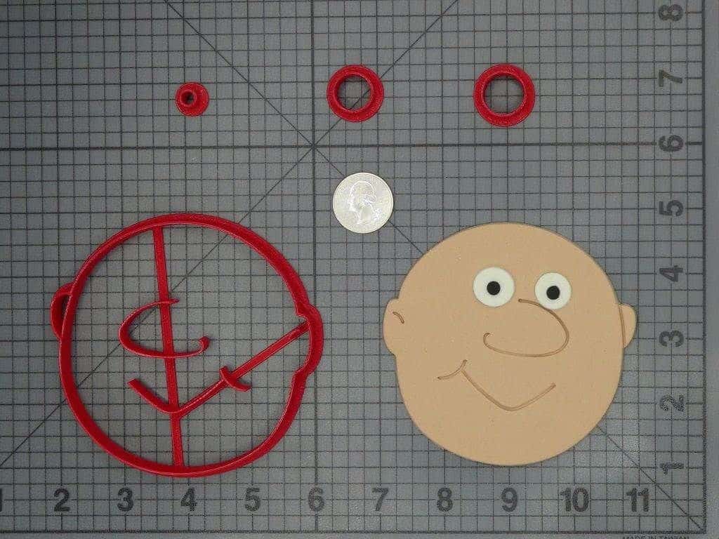 The Addams Family - Uncle Fester Head 266-C945 Cookie Cutter Set