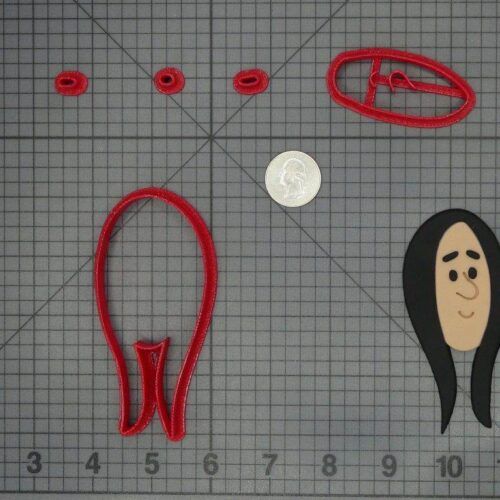The Addams Family - Wednesday Head 266-C946 Cookie Cutter Set