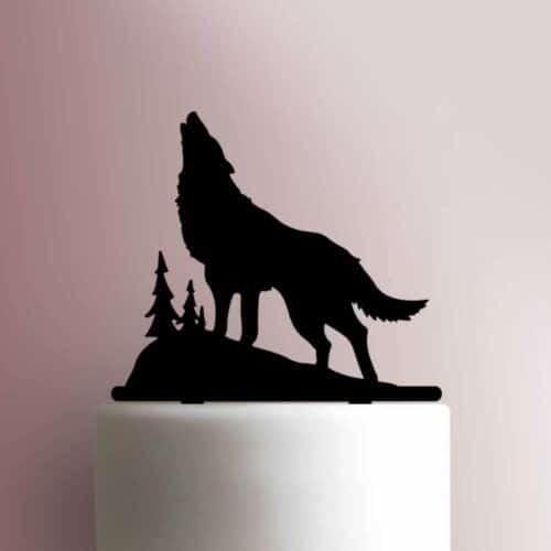 Wolf Howling 225-868 Cake Topper