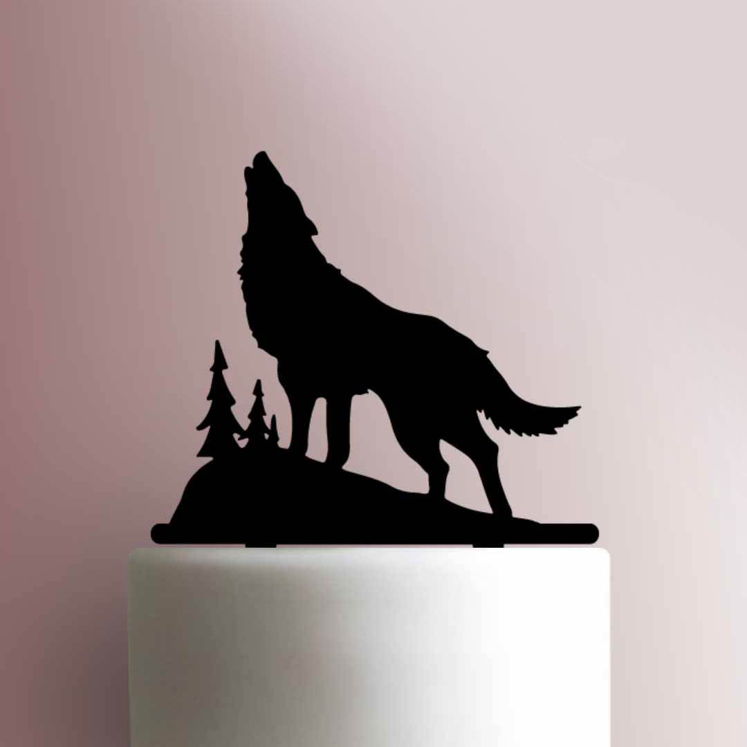 Wolf Howling 225-868 Cake Topper