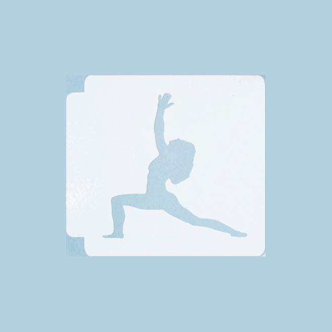 Yoga Pose 783-B532 Stencil Silhouette