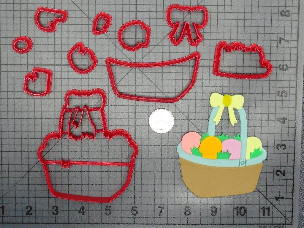 Easter Basket 266-D064 Cookie Cutter Set