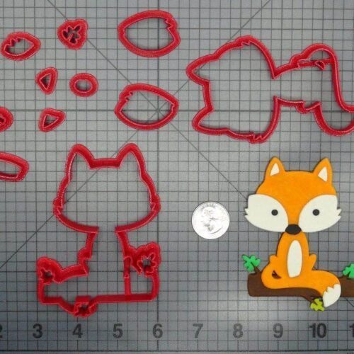Fox on a Log 266-D067 Cookie Cutter Set