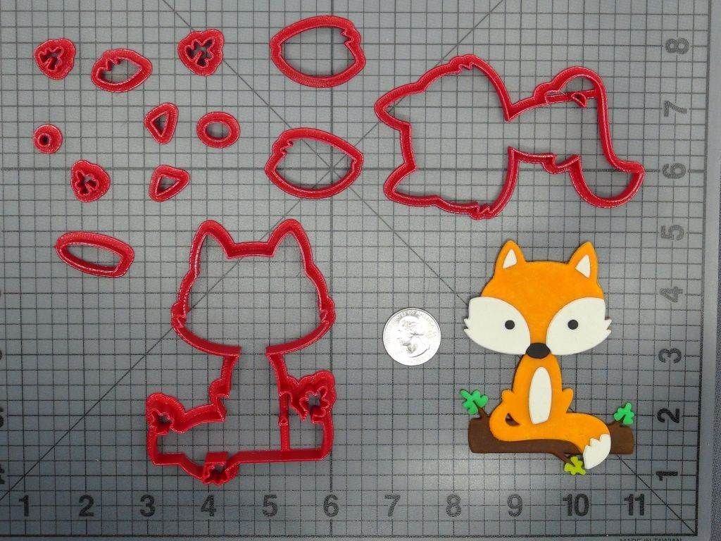 Fox on a Log 266-D067 Cookie Cutter Set