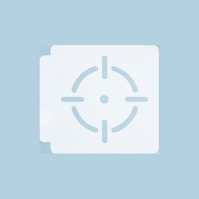 Gun Target 783-B908 Stencil