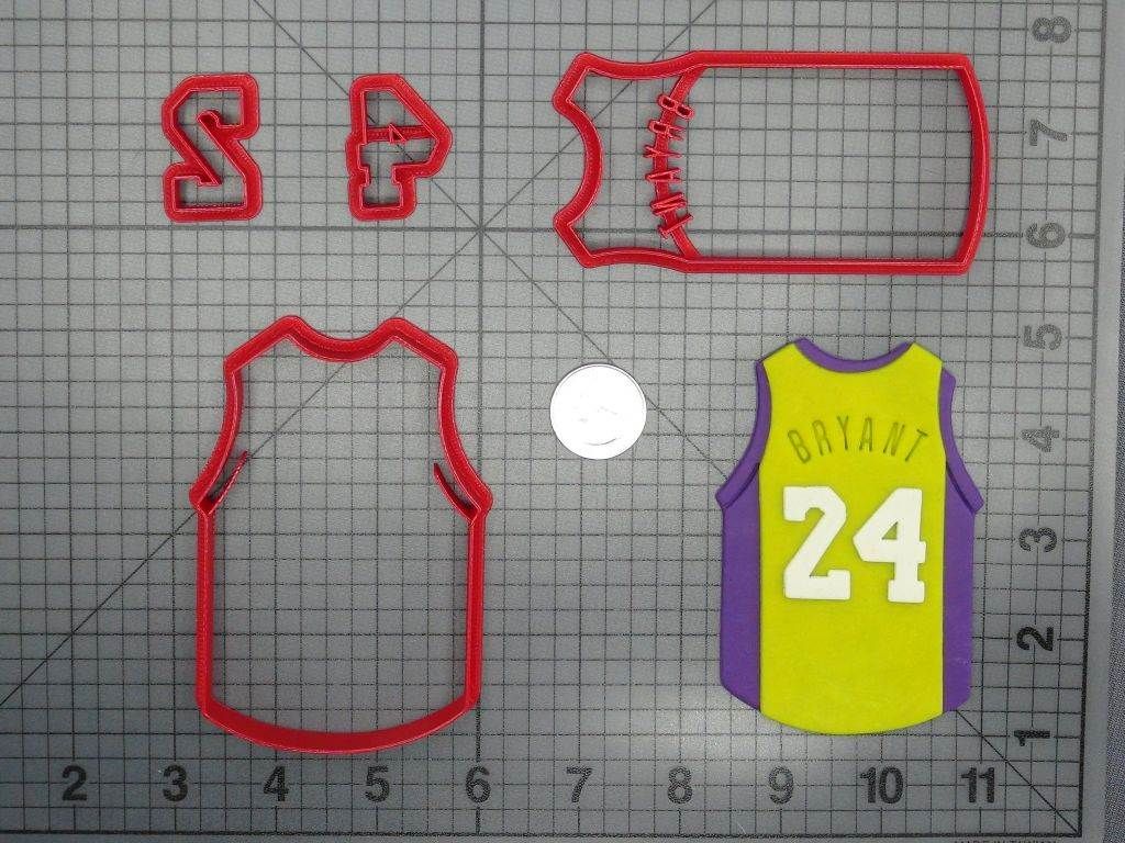 Kobe Bryant 24 Jersey 266-D103 Cookie Cutter Set