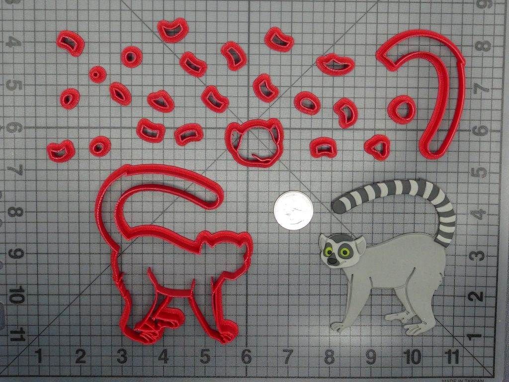 Lemur 266-D068 Cookie Cutter Set