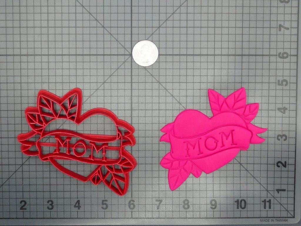 Mom Heart Tattoo 266-D051 Cookie Cutter