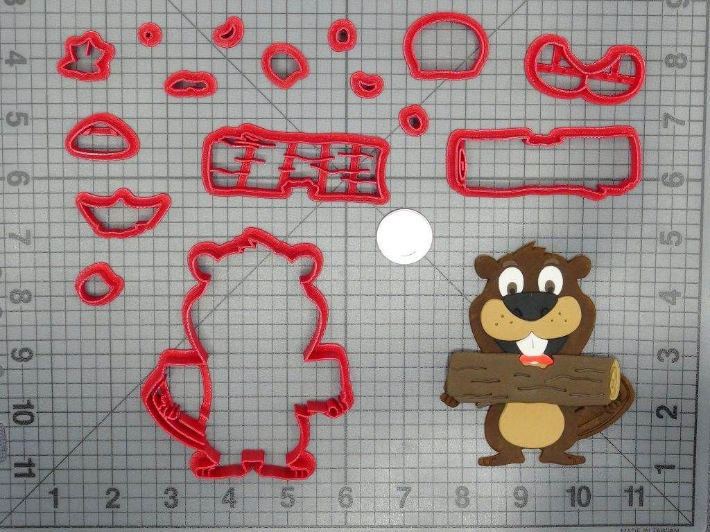 Beaver with Wood Body 266-D204 Cookie Cutter Set