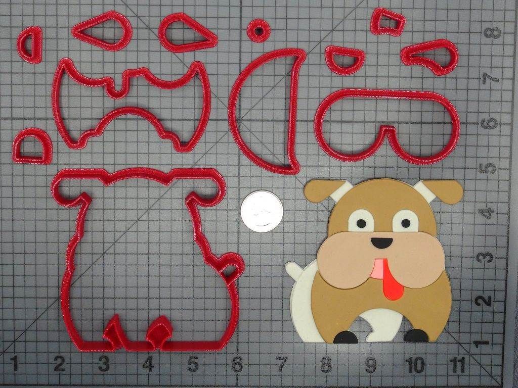 Dog - Bulldog Body 266-D210 Cookie Cutter Set