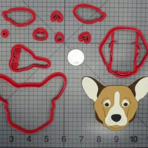 Dog - Pembroke Welsh Corgi Head 266-D213 Cookie Cutter Set