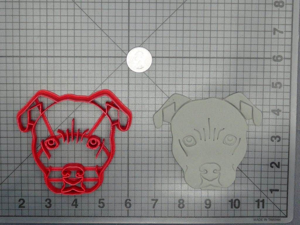 Dog - Pitbull Head 266-D160 Cookie Cutter