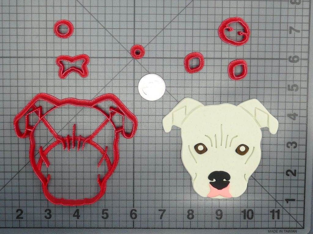 Dog - Pitbull Head 266-D179 Cookie Cutter Set