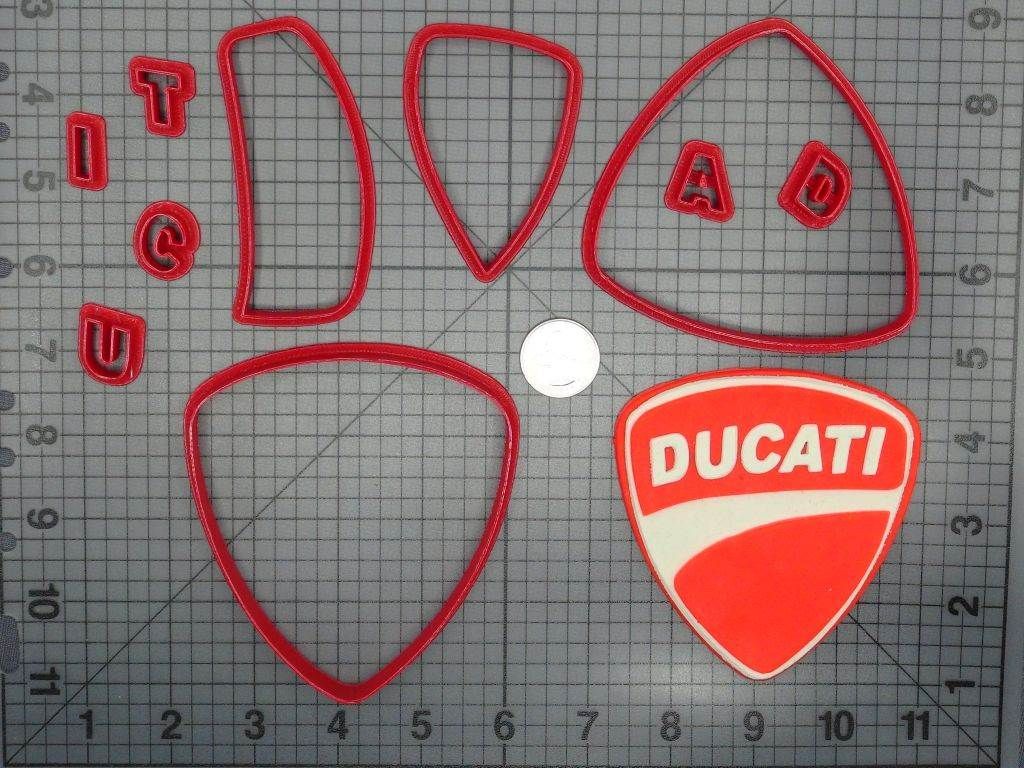 Ducati Logo 266-D218 Cookie Cutter Set