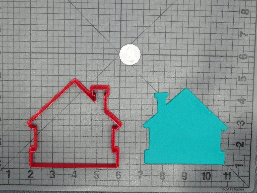 House 266-D196 Cookie Cutter Silhouette